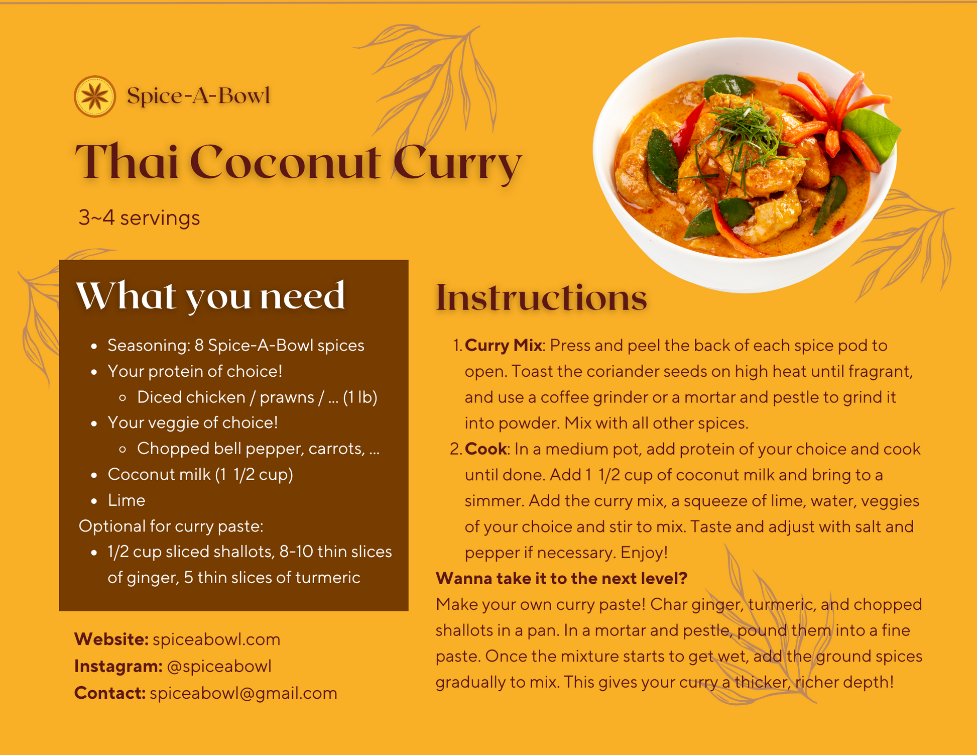 Thai Coconut Curry